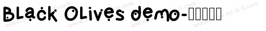 Black Olives demo字体转换